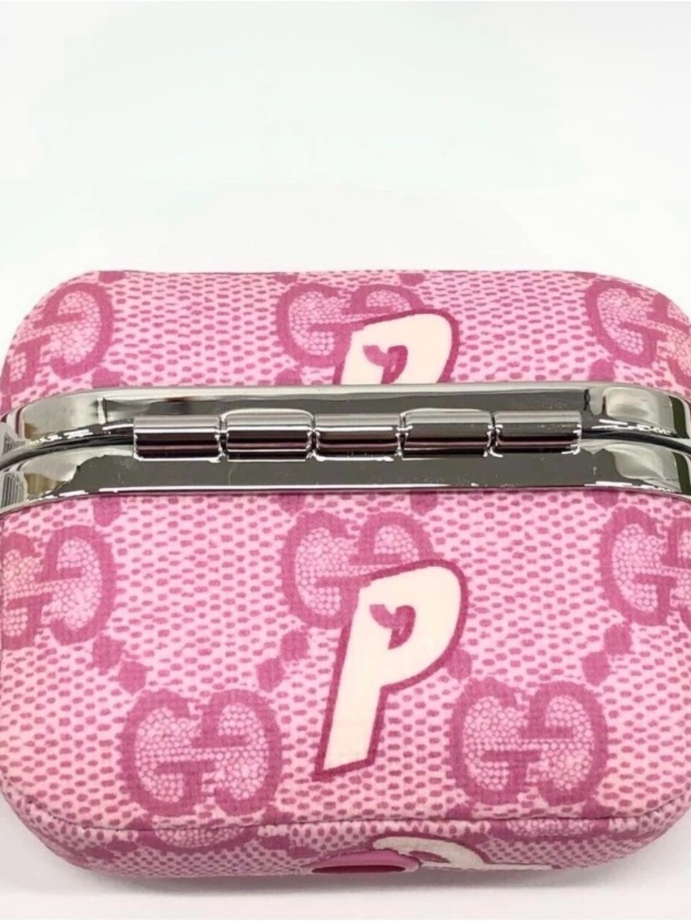 GUCCI x Palace Supreme Pink Hard iPod Case Cover Wireless Earbuds